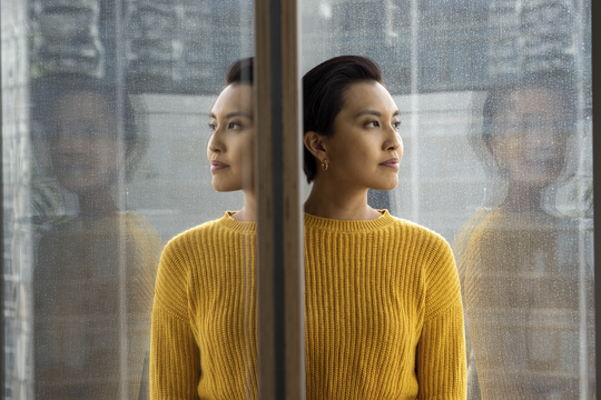 image of woman thinking about career